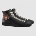 Gucci Men's Black High-top Sneaker With Angry Cat