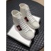 Gucci Men's Ace Embroidered Bee High-top White Sneaker