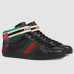 Gucci Men's Black Stripe Ace High-top Sneaker