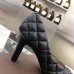 Bottega Veneta Padded Bloc Pumps In Black Lambskin