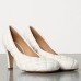 Bottega Veneta Padded Bloc Pumps In White Lambskin