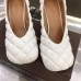 Bottega Veneta Padded Bloc Pumps In White Lambskin