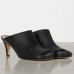 Bottega Veneta Bloc Mules In Black Calfskin