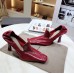 Bottega Veneta Loafer Pumps In Red Lambskin