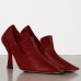 Bottega Veneta Loafer Pumps In Red Lambskin