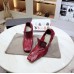 Bottega Veneta Loafer Pumps In Red Lambskin