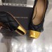 Bottega Veneta Black Quilted Pumps With Metal Toe