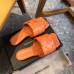 Bottega Veneta BV Lido Flat Sandals In Orange Lambskin