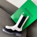 Bottega Veneta BV Tire Boots In White Calfskin