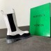 Bottega Veneta BV Tire Boots In White Calfskin