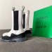 Bottega Veneta BV Tire Boots In White Calfskin