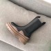 Bottega Veneta BV Tire Boots In Black Calfskin