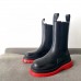 Bottega Veneta BV Tire Boots In Black Leather