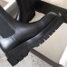 Bottega Veneta BV Lug Boots In Black Calfskin