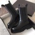 Bottega Veneta BV Lug Boots In Black Calfskin