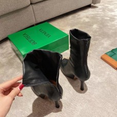 Bottega Veneta BV Bold Boots In Black Calfskin