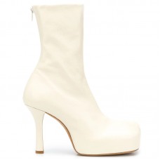 Bottega Veneta BV Bold Boots In White Calfskin