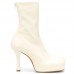 Bottega Veneta BV Bold Boots In White Calfskin