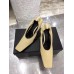 Bottega Veneta Squared Toe Pumps 85mm In Beige Leather