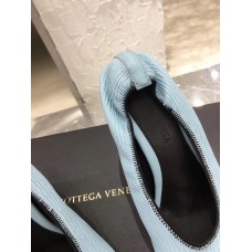 Bottega Veneta Squared Toe Pumps 85mm In Blue Leather
