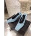 Bottega Veneta Squared Toe Pumps 85mm In Blue Leather