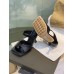 Bottega Veneta Square Toe Mules In Black Leather