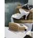 Bottega Veneta Square Toe Mules In White Leather