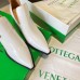 Bottega Veneta BV Lean Ankle Boots In White Calfskin