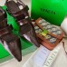 Bottega Veneta The Point Slingback Sandals In Chocolate Lambskin
