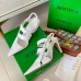 Bottega Veneta The Point Slingback Sandals In White Lambskin