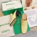 Bottega Veneta Mules In Butter Crocodile Embossed Leather