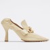 Bottega Veneta Madame Pumps 90mm In Cream Lambskin