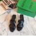 Bottega Veneta Band Sandals In Black Calfskin