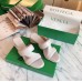Bottega Veneta Band Sandals In White Calfskin