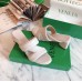 Bottega Veneta Band Sandals In White Calfskin