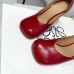 Bottega Veneta Bloc Pumps In Red Laville Leather