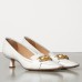 Bottega Veneta BV Madame Pumps In White Leather