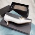 Bottega Veneta BV Madame Pumps In White Leather