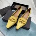 Bottega Veneta BV Madame Pumps In Yellow Embossed Lizard