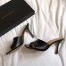 Bottega Veneta Square Toe Mules In Black Nappa Leather