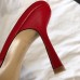 Bottega Veneta Square Toe Mules In Red Nappa Leather