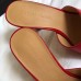 Bottega Veneta Square Toe Mules In Red Nappa Leather