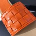 Bottega Veneta Intrecciato Slides In Orange Nappa Leather