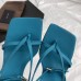 Bottega Veneta Ankle-strap Stretch Sandals In Blue Nappa Leather