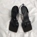 Bottega Veneta Ankle-strap Stretch Sandals In Black Nappa Leather