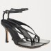 Bottega Veneta Ankle-strap Stretch Sandals In Black Nappa Leather