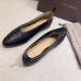 Bottega Veneta Almond Flats In Black Nappa Leather