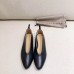 Bottega Veneta Almond Flats In Black Nappa Leather