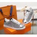 Louis Vuitton Silver Glitter Frontrow Sneaker