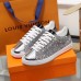 Louis Vuitton Silver Glitter Frontrow Sneaker